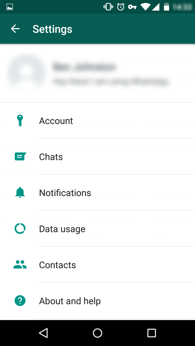 how to share my whatsapp info